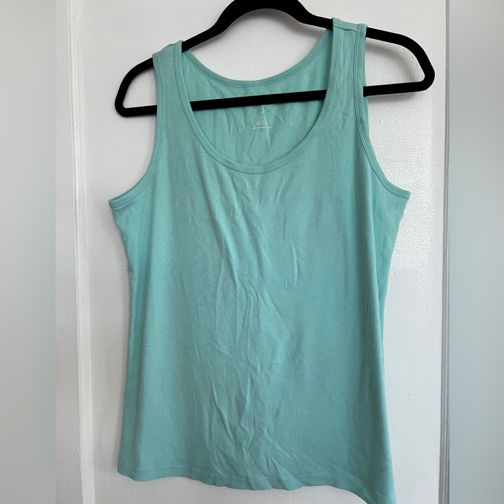 St. John’s Bay Women’s Blue Tank Top Size L